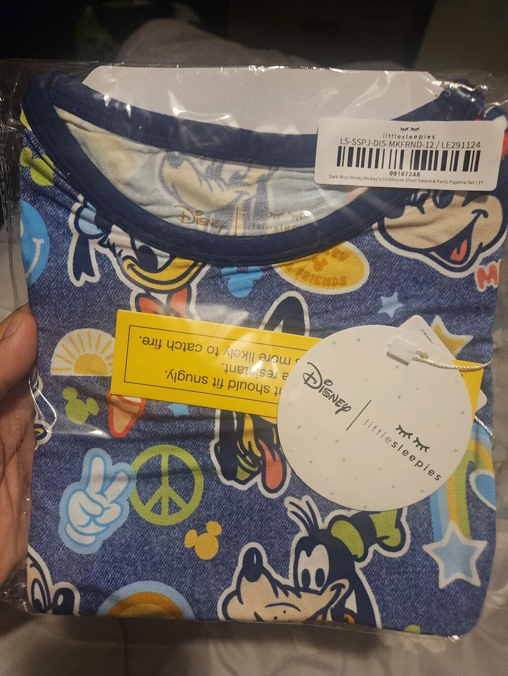 3t Disney Little Sleepies Mickeys Clubhouse Pajamas